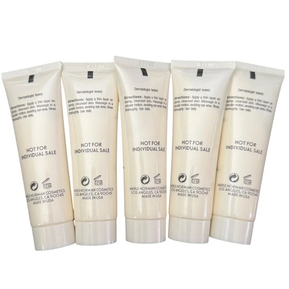 Merle Norman Gentle Polish Exfoliant Leger Facial Scrub 1oz Travel Size Lot of 5